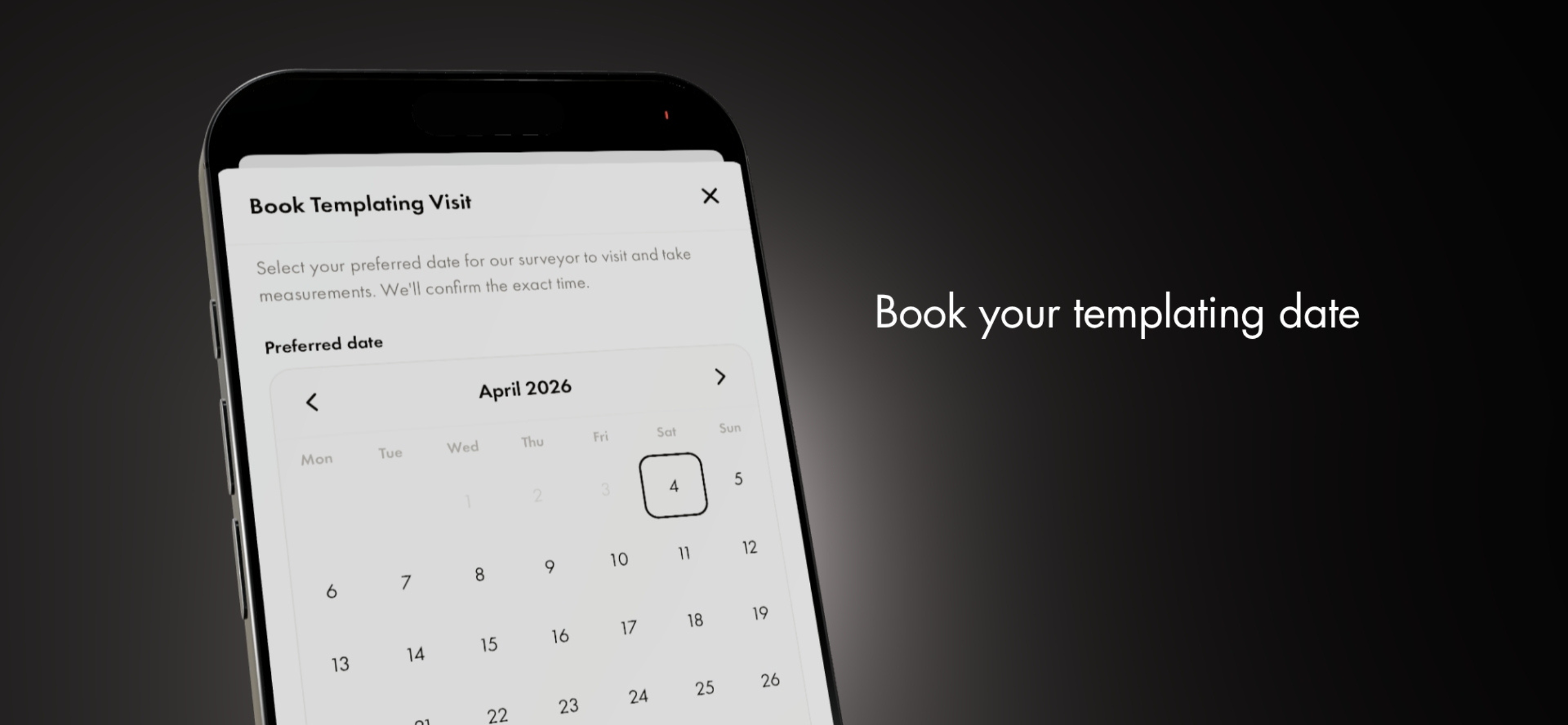 Stoneone iOS app — get an instant quote