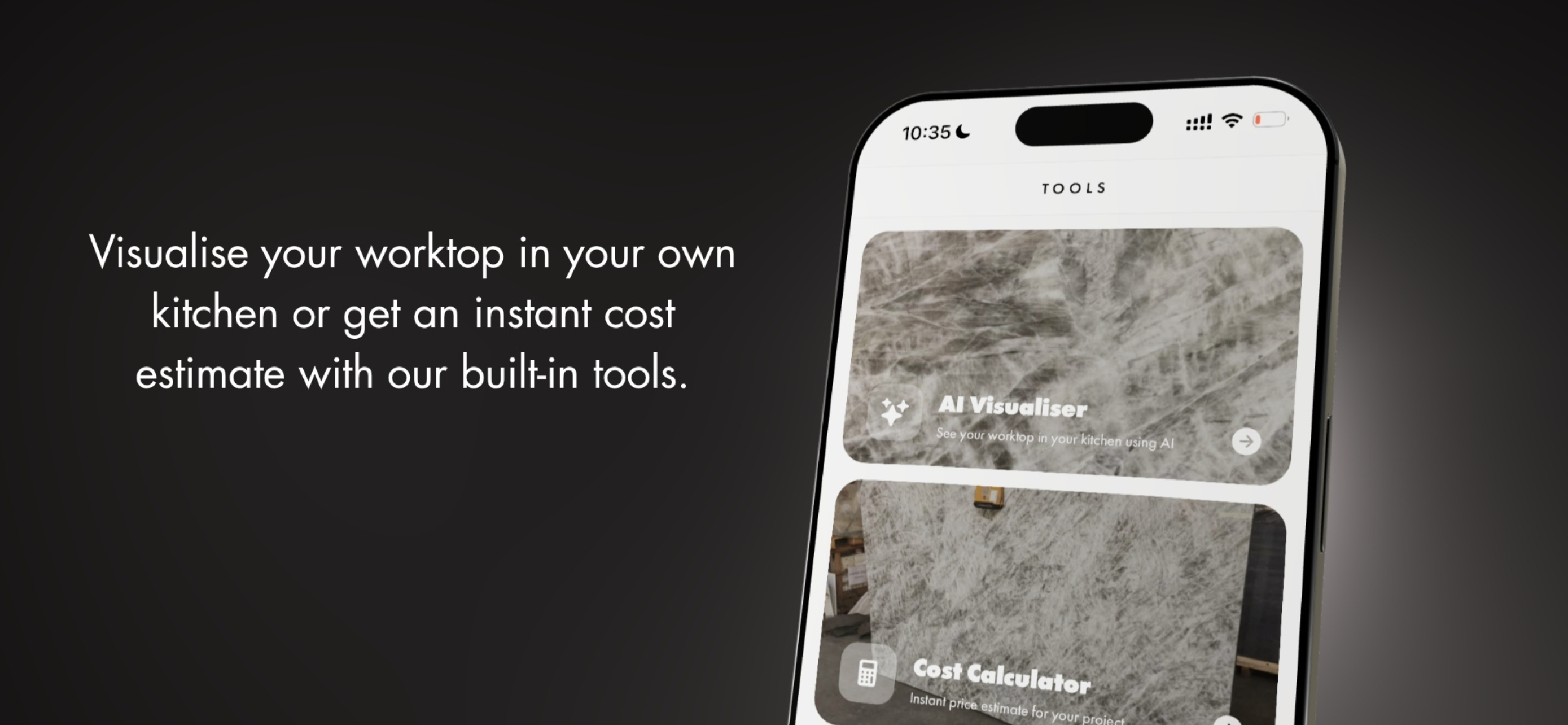 Stoneone iOS app — sample request and tracking